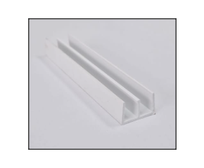 Schuifprofiel 4mm wit diep